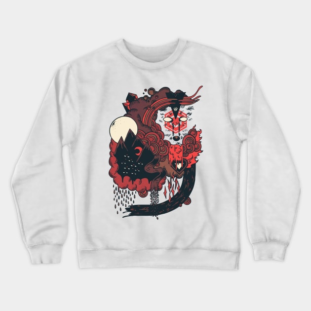 Leader of the Pack Crewneck Sweatshirt by againstbound